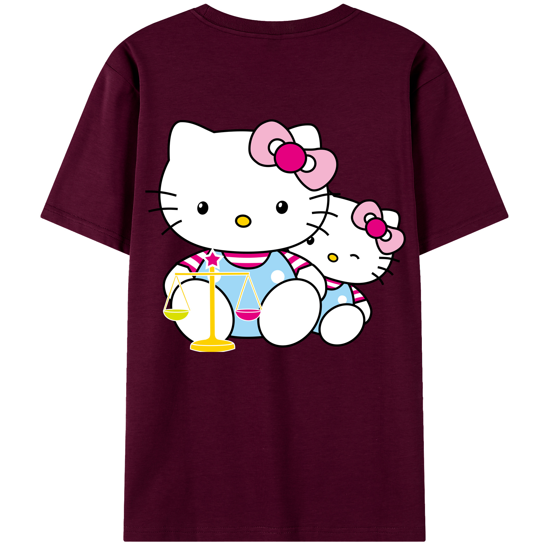 （画像用） Hello Kitty ハローキティ レディース半袖Tシャツ(バックプリント)